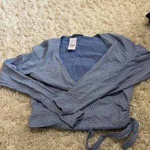 Brandy Melville wrap long sleeve top